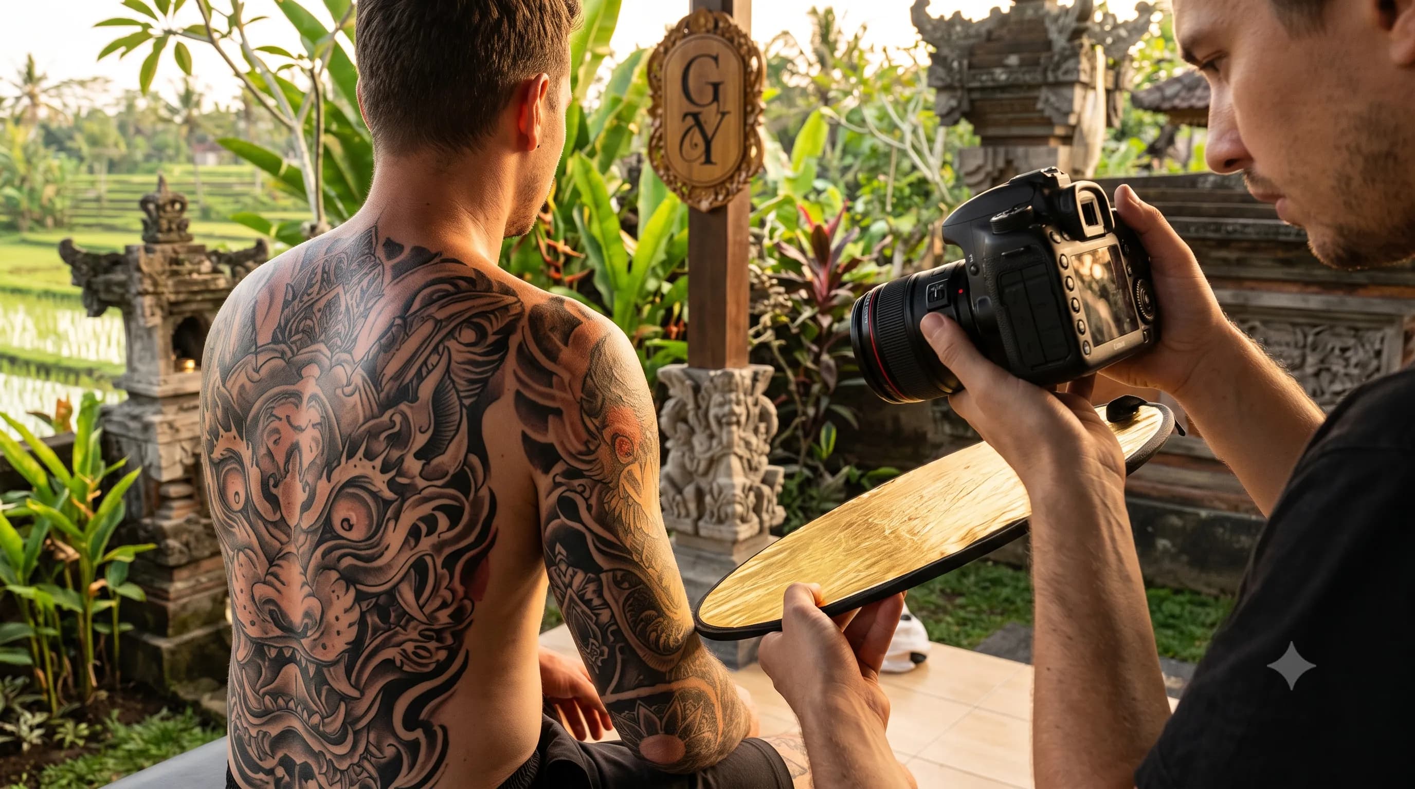 Tattoo Photography in Bali: Capturing Your New Ink Perfectly - Golden Yellow Tattoo Bali