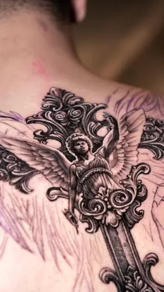 angel on Cross